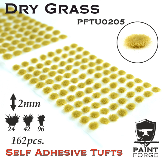 Paint Forge kępki trawki Dry Grass - 162sztuk / 2mm